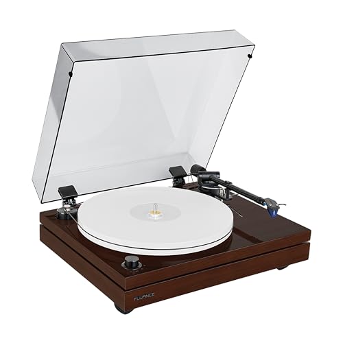 Fluance RT87 Reference High Fidelity Turntable Vinyl Record Player Dual Plinth Isolation VTA Adjustable Carbon Fiber Tonearm 2M Blue Cartridge Acrylic Platter Speed Control Motor (Natural Walnut)