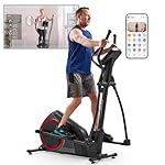 Sunny Health & Fitness Elliptical Machine with Extended Stride, Ultra Quiet 300 lbs Capacity Cross Training Cardio Fully Body Exercise for Home, Sunny Fit App Access, Optional 12" or 16" Stride Length