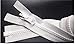ZipperStop Wholesale YKK® - Vislon Jacket Zipper Reversible Slide YKK® #5 Molded Plastic Separating End - Color WHITE Custom Length (27 Inches)
