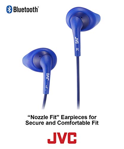 Jvc Wireless Sweatproof Gumy Sport Bluetooth Wireless Earbud Nozzle, Blue (Haen10Bta) #TOP1