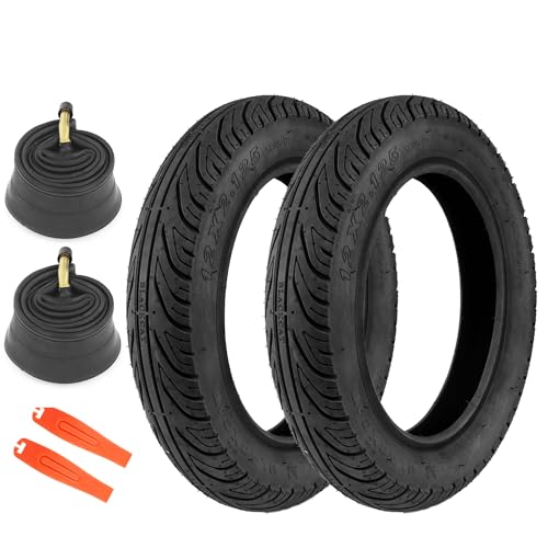2er-Pack E Bike Reifen 12 Zoll 12.5x2.125 und 2er-Pack 12 Zoll Schlauch AV32mm Ventil Fuer Kindfahrrad/BMX/E-Fahrrad 2er-Pack E Bike Reifen 12 Zoll 12.5x2.125 und 2er-Pack 12 Zoll Schlauch AV32mm Ventil Fuer Kindfahrrad/BMX/E-Fahrrad