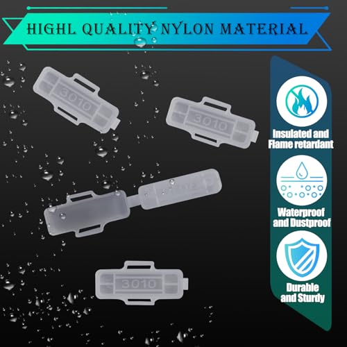 100 Stück Kabelbeschriftung Set, Kabeletiketten Box mit 100 Kabelbinder, Transparent & Wiederverwendbar,Kennzeichnung und Sortierung von Kabeln Aller Art für Schaltschrank Netzwerk Büro