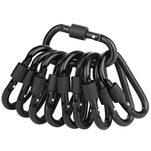 Locking Carabiner Clip, Vonpri 3 Inch D Ring Clips Spring