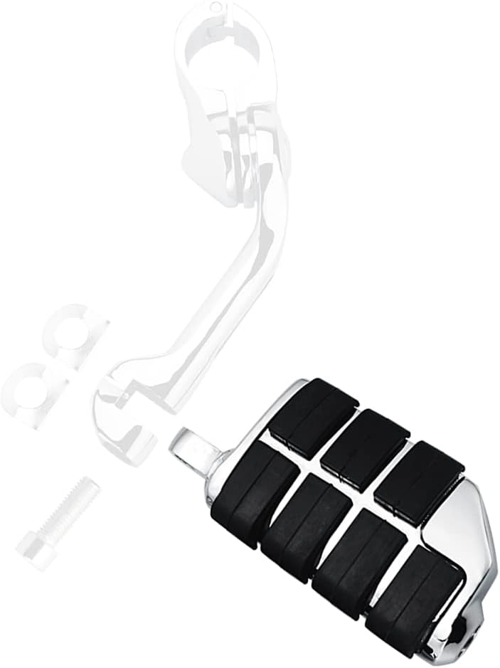 FOVPLUE Motorbike Footpegs,1 Pair 10mm Motorcycle Set for the stock foot pegs,(driver or passenger application) for 1986-2023 Harley Davidson Touring Models Street Sportster and Softail Chrome