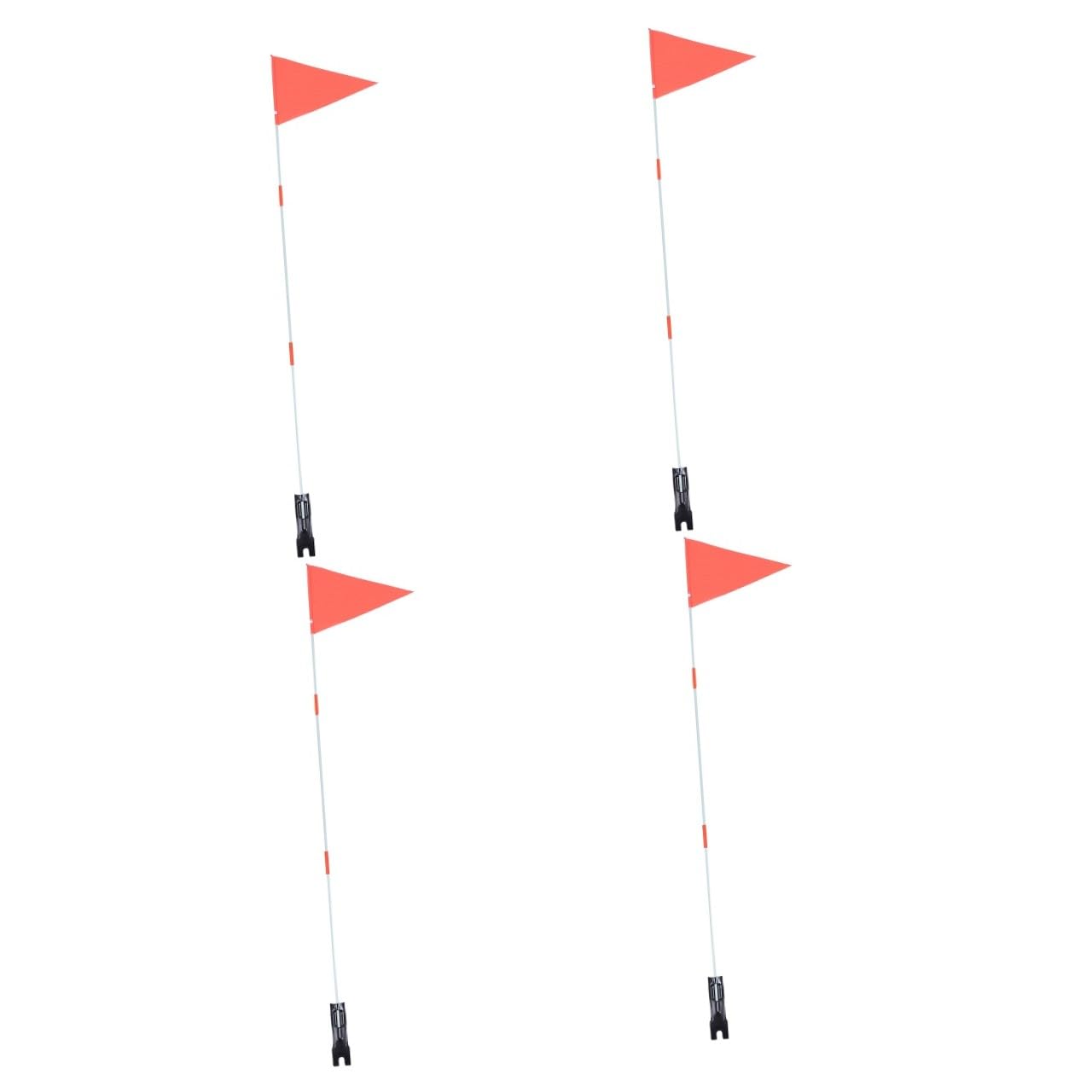 YARNOW 4 Juegos de Banderas de Seguridad para Bicicletas con Mástil Y Soporte Bandera de Bicicleta de 3 9 Pies Altura Ajustable Color Aleatorio