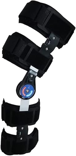 ZARUX Knee Braces for Working Out Hinged ROM Knee Brace Adjustable Leg Stabilizer Post Op Recovery Immobilization Splint - Orthopedic Guard Protector Patella Injury Immobilizer Brace Knee Brace