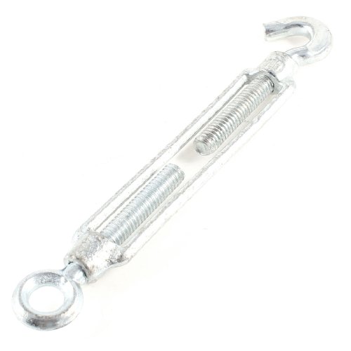 Aexit M10 10mm Rigging Threaded Metal Hook Eye Type Die Cast Turnbuckle Turnbuckles 7