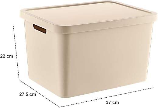 Smartware Stafi Multi-Purpose Lid Box 18 LT LATTE