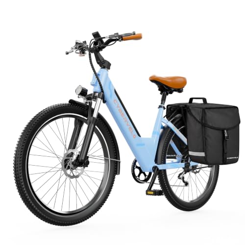 Cybervelo 750W Electric Bike for Adults,up 80 Miles Removable Battery Ebike, 26" Electric E Bike with 7-Speed,Adult Electric Bicycles for Commute Beach Snow Womens/Man All Terrain image 2