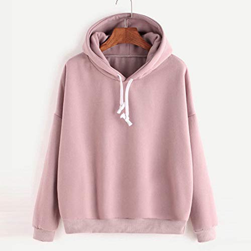 Vêtements sweat-shirt à capuche femme décontracté manches longues rose