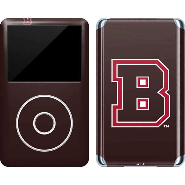 Skinit Decal MP3 Player Skin Compatible with iPod Classic (6th Gen) 80GB - Officially Licensed College Brown B Logo Design