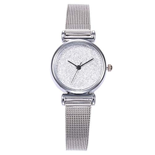 Preisvergleich Produktbild Damen Armbanduhr, VECOLE Fashion Casual Quarz Analoganzeige Edelstahlarmband Präzises Uhrwerk 12 Stunden Zifferblatt(Grün-B)