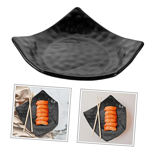 Plato de sushi de plástico decorativo 7.48 pulgadas miniatura 6