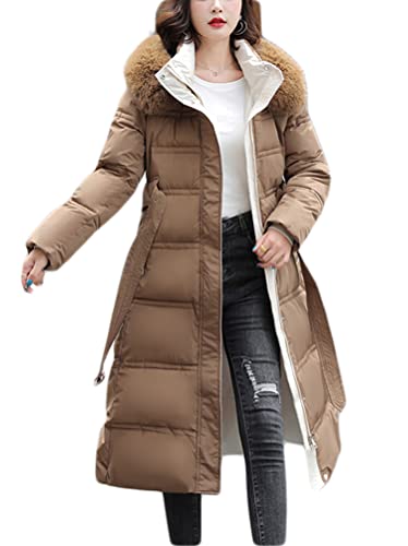 Onsoyours Mantel Mantel Outwear Frauen Winterjacke Warm Slim Pelzkragen...