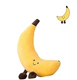 JOSON Creative Eggplant Plush Toys, 9-inch mini Vegetable and Fruit Plush Dolls, Birthday Gifts for Boys and Girls, Home Decoration (Banana)