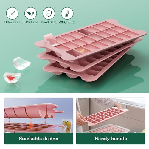 Fddbi Ice Cube Tray For Freezer With Bin: Easy Release Ice Cube Maker thumb #2