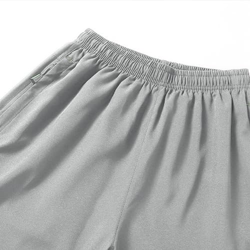 Capri Pants for Men Below Knee Athletic Cropped Pants Big and Tall Men Running Trousers Quick Dry Loose Elastic Waist3