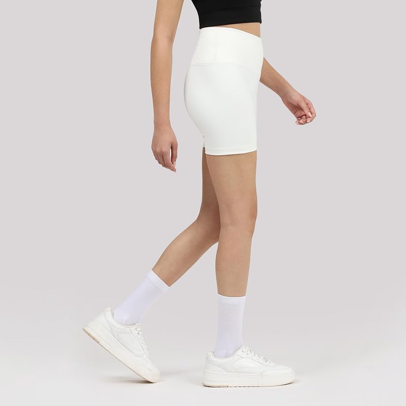 Image of BlissClub Ultimate Shorties Lite | Gym Shorts for Women Workout, Sports Shorts, Swim Shorts and Shapewear for Tummy | High Waist and Back Pocket