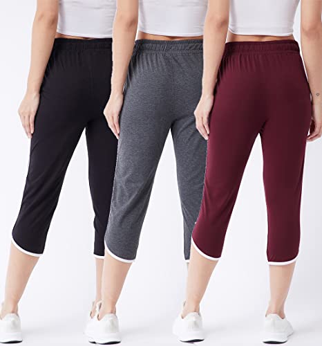 Image of Modeve Women Cotton Blend Pack of 3 Track Pant