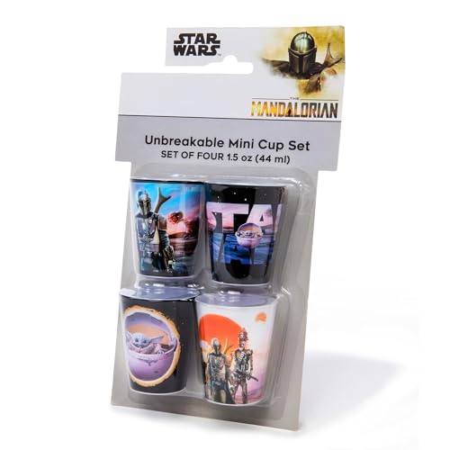 Mini gobelet Mandalorian Star Wars petit verre plastique réutilisable - 3
