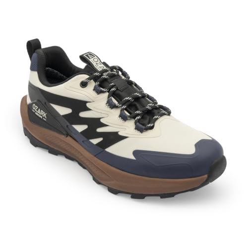 Image of Ozark Green and Black Trail Running Shoes for Men | Low-Cut Outdoor