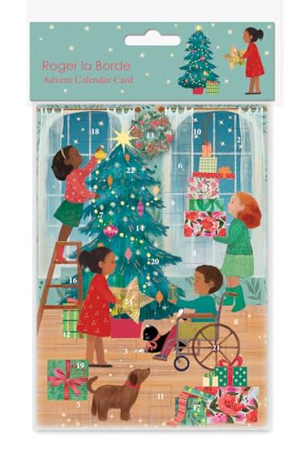 Roger la Borde - Niños en Navidad - Tarjeta de felicitación con Calendario de Adviento - ACC099