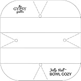 Checker Distributors Jelly Roll Bowl Cozy Templates-Acrylic, 2.5 Inches,Jelly Roll Bowl Cozy Template,TGQ051
