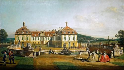 Affiche le palais impérial Bernardo Bellotto toile 60x90cm portrait pour décoration murale salon
