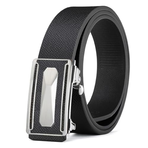 JSEIAJB Belt Automatic Buckle Business Young And Middle-aged Leather Belt Casual Pants Belt