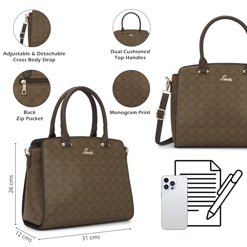 Image of Lavie Women's Ushawu Satchel Bag | Satchel Handbag for Work | Ladies Purse | Stylish Shoulder Bag | Gift for Women