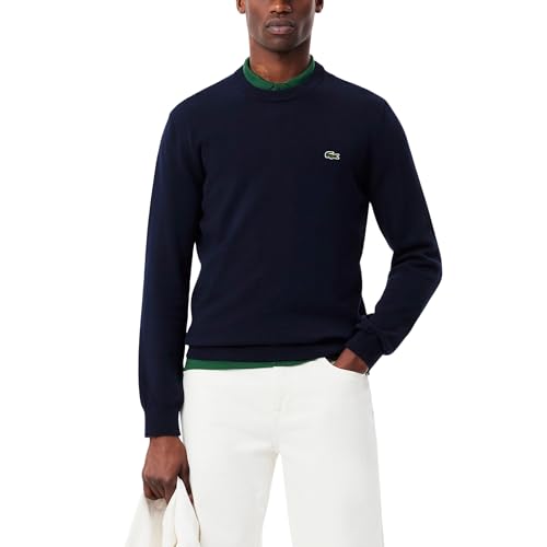 Lacoste Men's Monochrome Crew Neck Cotton Sweater