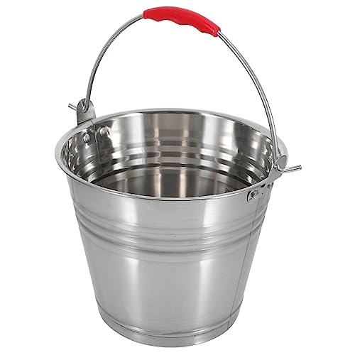 IWOWHERO Farmhouse Kitchen Trash Can Tin Milk Buckets Large Capacity Water Bucket