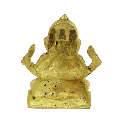 Image of Spillbox Brass Ganesh Wall Hanging |Hanging for Home |Living Room|Door Hanging Decor|Statue Sculpture for Home & Office- Brass Ganesh Wall Hanging
