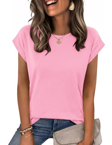 Image of Zeagoo Womens Tops Summer Casual Cap Sleeve Tshirts Shirts Business Dressy Spring Fashion Outfits Trendy Clothes