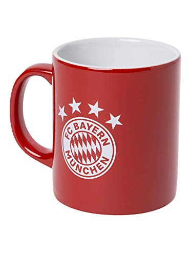 FC Bayern München Tasse avec Logo FC Bayern Munich avec Quatre étoiles en Blanc Cover