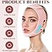 ROWMATE V Line Lifting Mask Chin Strap for Sleeping, V Line Lifting Mask for Women,Jaw Exerciser，Medium,LightPink