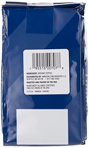 Amazon Fresh, Rwanda Ground Coffee, Light Roast, 12 Ounce (Pack of 3)