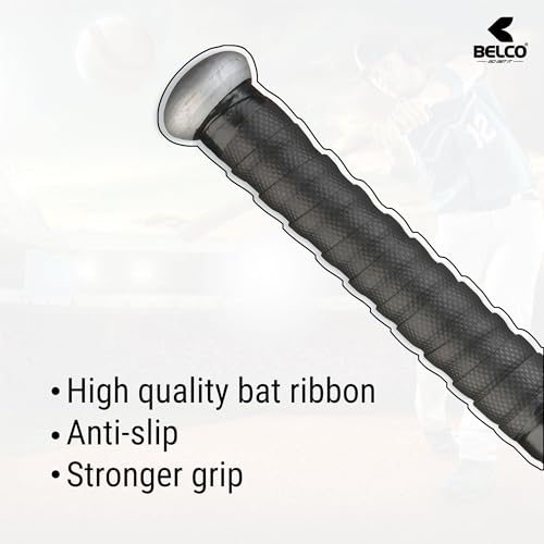 Belco Wooden Baseball Bat - Heavy Duty, Silver - Image 5