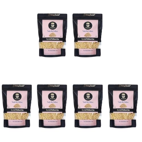 Image of Being Bania Premium Ratlami Sev | No Palmolein Oil | No Preservatives | Fresh Indian Namkeen | Tasty Sev Bhujia made in Groundnut oil | Crispy Crunchy Indian Snack Namkeen 160 Gram (Pack of 6)