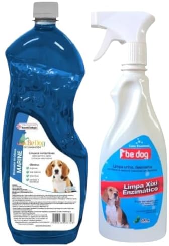 Kit 1 Limpa Xixi Enzimático Cachorro 500ml + 1 Desinfetante 2L - ...