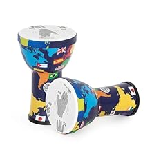 Exciting new generation of the iconic Slap Djembe range Classic instructive drumhead for easy teaching and learning! Robust synthetic one-piece shell for maximum durability Fantastic sound quality with crisp slap, deep tone and booming bass Made by t...