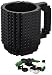 OliaDesign Build-On Brick 12 oz Mug Limited Edition, Black