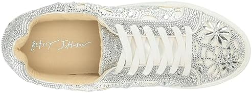 Betsey Johnson Women's Reily Sneaker, White, 10 | Image 4