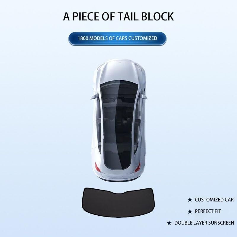 Tendine Tendina parasole per auto Per Skoda Per Karoq 2017-2021, 8 pezzi per parabrezza anteriore e posteriore(1 Piece of tail stop)