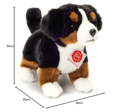 Teddy Hermann 91930 Hund Berner Sennenhund Welpe 23 cm, Kuscheltier mit idealem Recyclinganteil (Füllmaterial)