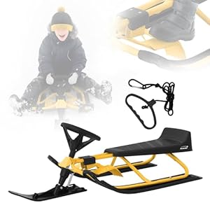 ECD Germany Lenkschlitten für Kinder und Erwachsene bis 90 kg 36 ECD Germany Lenkschlitten für Kinder und Erwachsene bis 90 kg 35