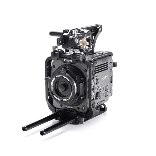 Image of Tilta Camera Cage Compatible with Sony BURANO | Arri Rosettes, 1 /4 inch-20 and 3 /8 inch-16 Threads | w /Top Handle, Left /Right Side Arm, Battery Plate (Full Camera Cage Plus)