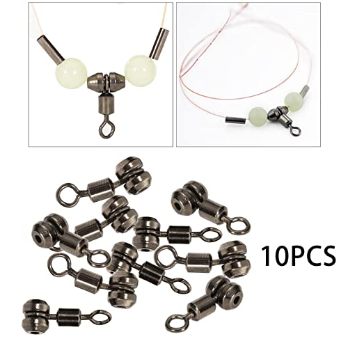 shama 全3選択 10個 ボールベアリングスイベル ベアリング サルカン コネクタ ベアリング スイベル 釣り パワースイベル 海釣り 釣り道具 - M 2枚目