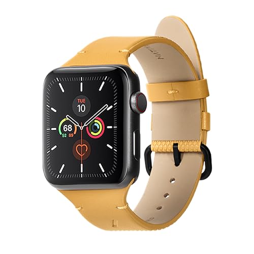 Native Union (Re Classic Strap for Apple Watch 42/44/45/mm – Plant-based Materials – Stainless Steel Hardware with Soft Backing – Compatible with Apple Watch Series 1–9, Ultra & Ultra 2 (Kraft)