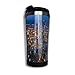 Qurbet Coffee Cups with Lids, Coffee Mugs Newyork City Night Travel Coffee Thermal Mug 10 Oz Insulated Cup Perfect for Travel, Camping, Hiking, The Beach and Sports